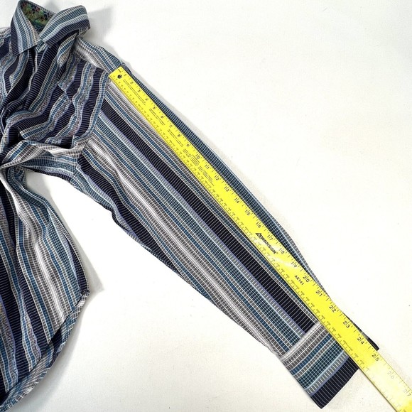 Robert Graham Long Sleeve Knowledge Wisdom Truth Mens L Flip Cuff StripeRainbows - Picture 16 of 16